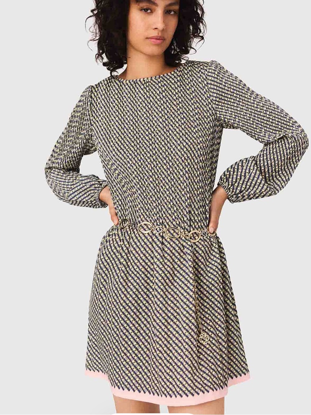 NWT Maje ROCKINOEUD DRESS Floral Dress Size 38 (6)